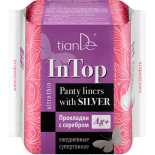 Прокладки с серебром «In Top» супертонкие ежедневные, 20шт Прокладки с серебром «In Top» супертонкие ежедневные, 20шт